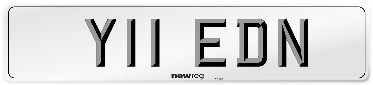 Y11 EDN Number Plate from New Reg